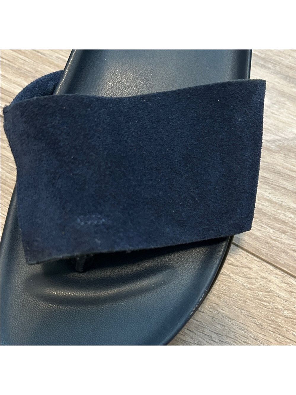 Donald Pliner FiFi Navy Suede Slip On Sandals - Picture 10 of 11